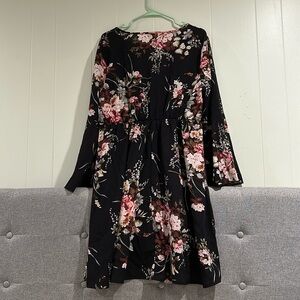 Floral Long Sleeve Dress